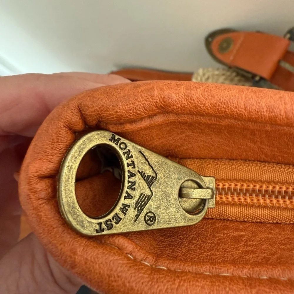 Montana West Orange Saddle Bag Western Studded Swiftie Orange Era Concert - Picture 5 of 13